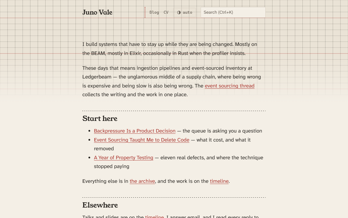 The loom theme home page