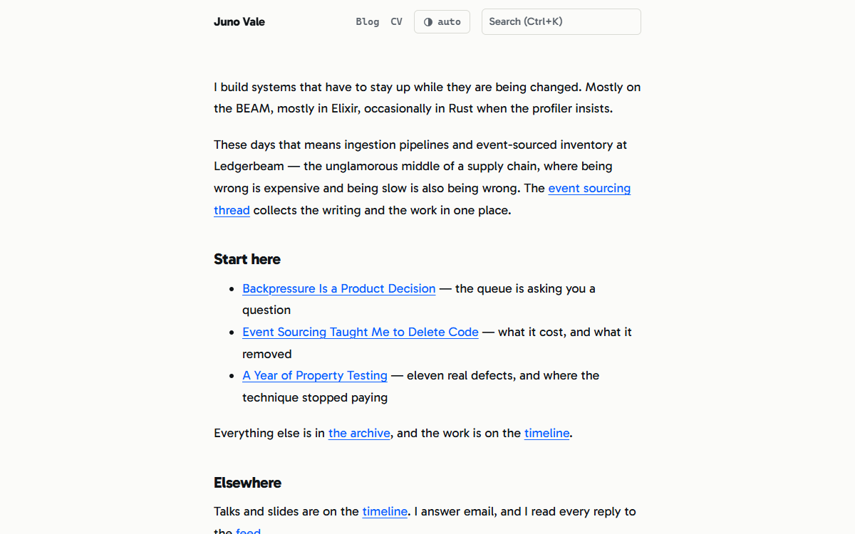 The transit theme home page